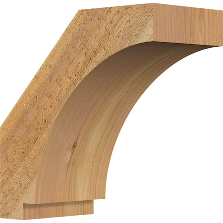 Ekena Millwork 4"W x 8"D x 8"H Imperial Rough Sawn Knee Brace, Western Red Cedar BRC04X08X08IMP00RWR